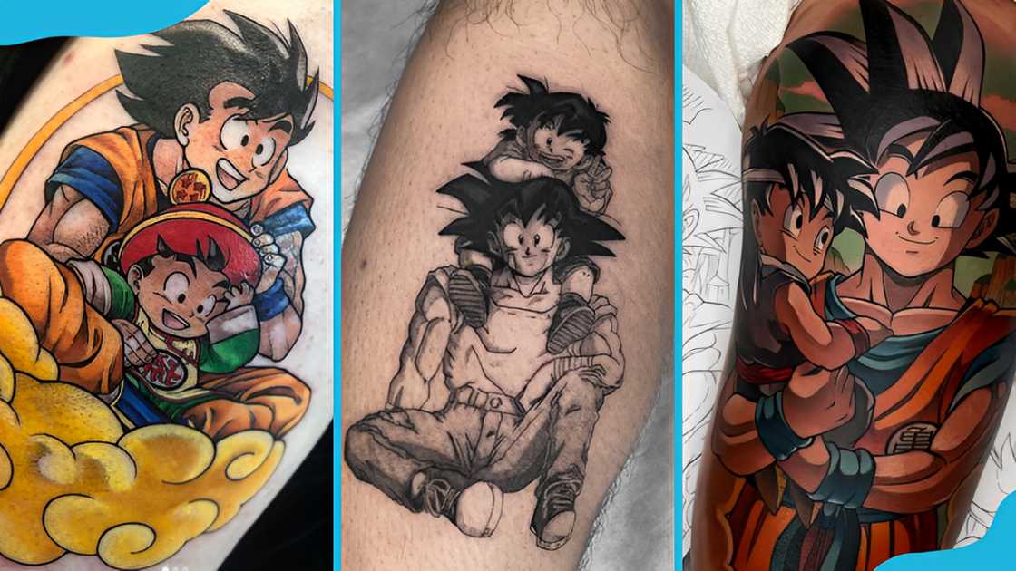 Goku and Gohan fusion tattoos