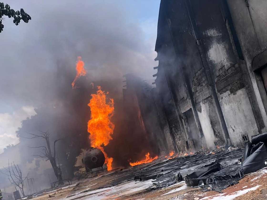 Gas explosion at Kumasi Shoe Factory