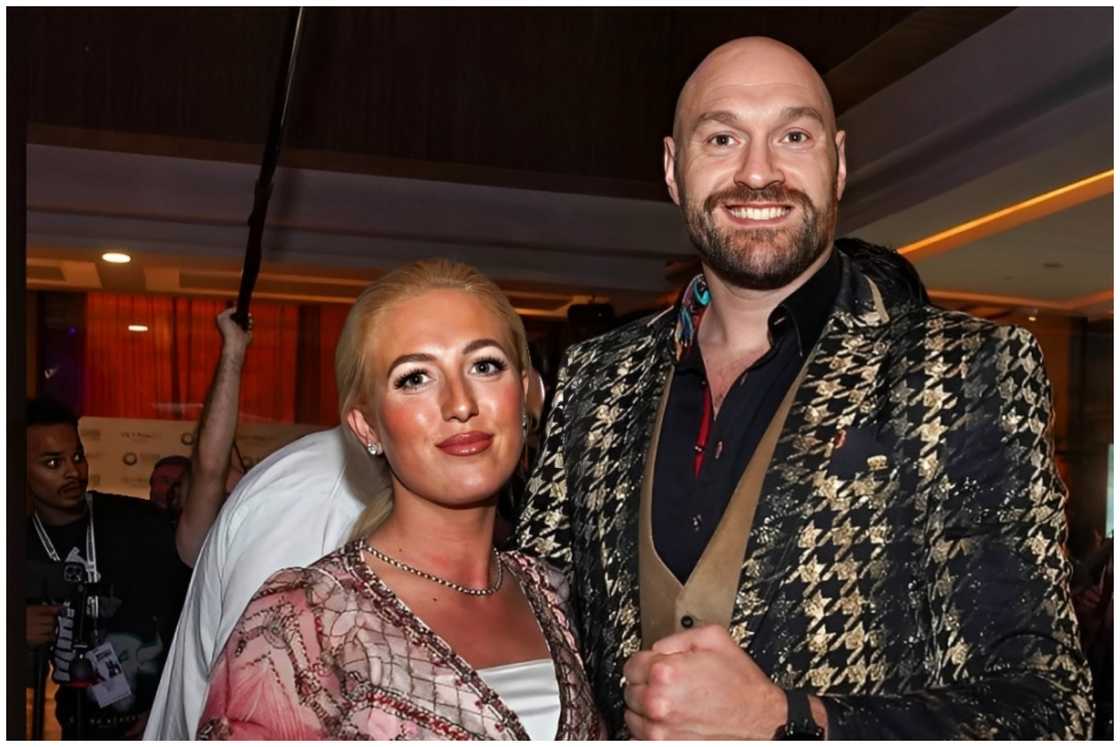 Venezuela's parents, Tyson Fury and Paris.