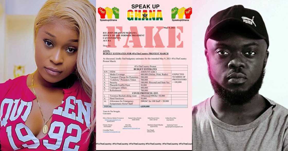 Efia Odo slams Sheldon for sharing fake Mahama document about #FixTheCountry campaign Efia Odo slams Sheldon for sharing fake Mahama document about #FixTheCountry campaign