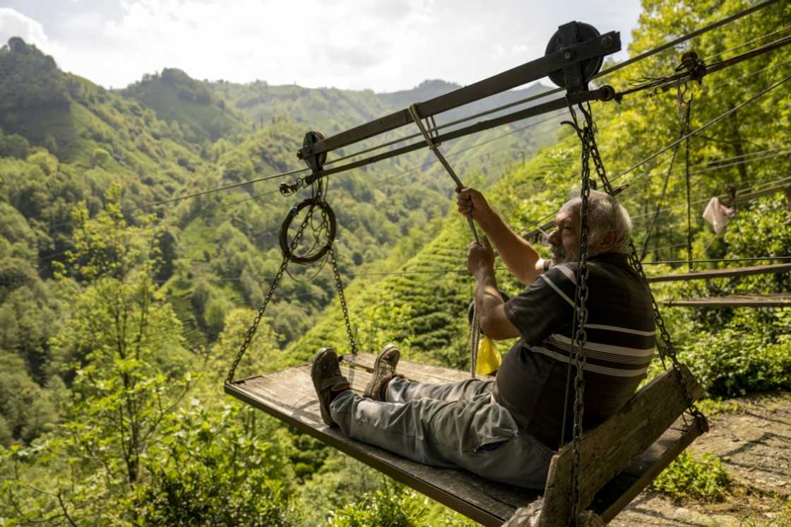 Journeys on the gondolas -- made from planks nailed to a metal frame hanging from a steel cable -- are risky