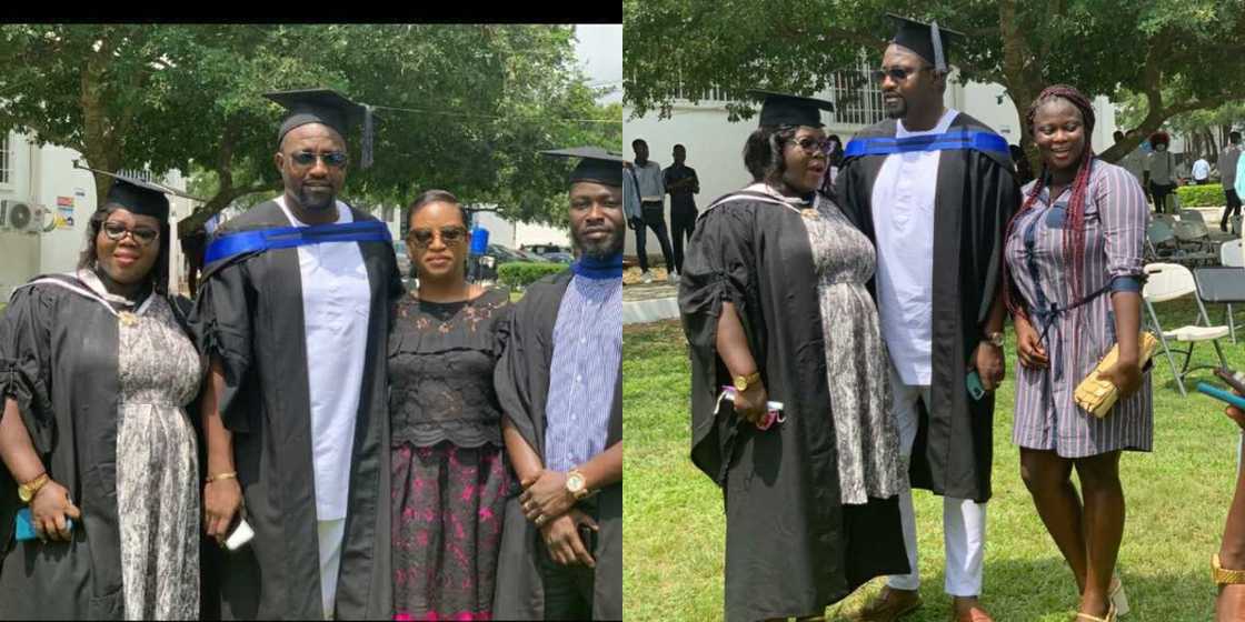 Photos drop as John Dumelo graduates with first degree from GIMPA