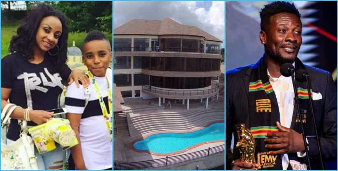 Photo of Gifty Gyan, Asamoah Gyan and his mansion Photo of Gifty Gyan, Asamoah Gyan and his mansion