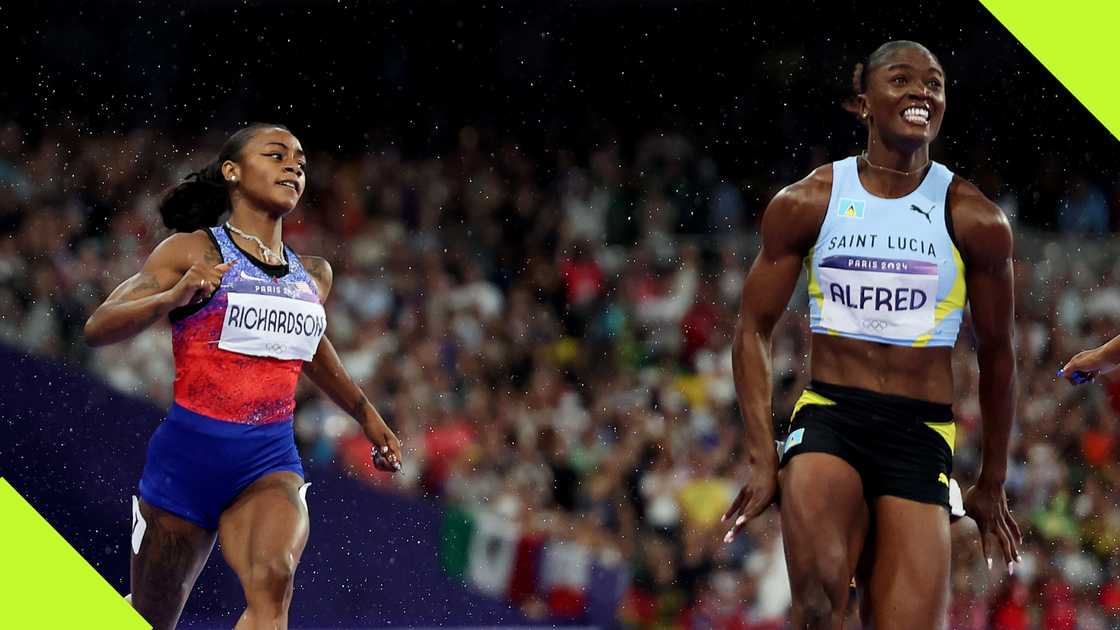 Paris 2025 Reactions as Julien Alfred Beats Sha'Carri Richardson to