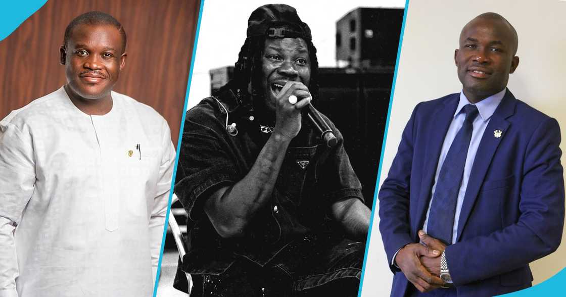 Sam George, Stonebwoy and Peter Twumasi in photos