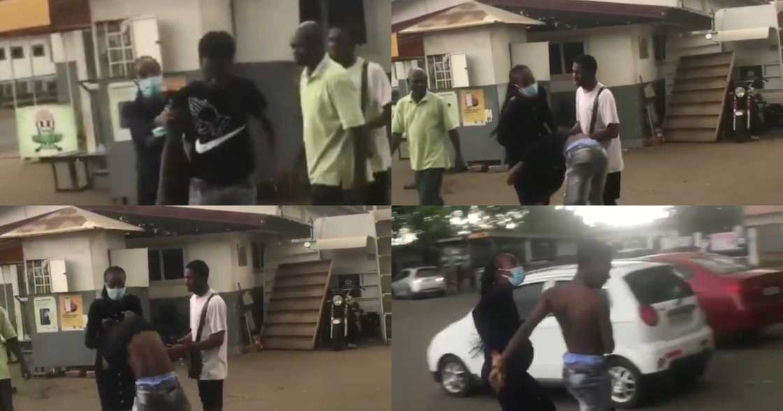 Pregnant Lady Embarrasses Legon Boyfriend On Campus After He Refused To Accept Pregnancy (Video) Pregnant Lady Embarrasses Legon Boyfriend On Campus After He Refused To Accept Pregnancy (Video)