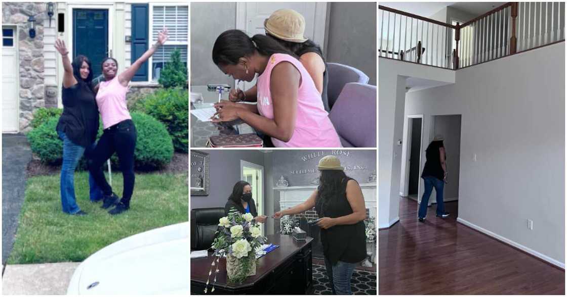 Lady buys her mom a new house. Lady buys her mom a new house.