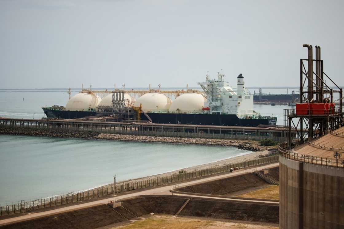 Liquefied natural gas being delivered at the Fos-sur-Mer terminal in southern France, in June 2023 Liquefied natural gas being delivered at the Fos-sur-Mer terminal in southern France, in June 2023