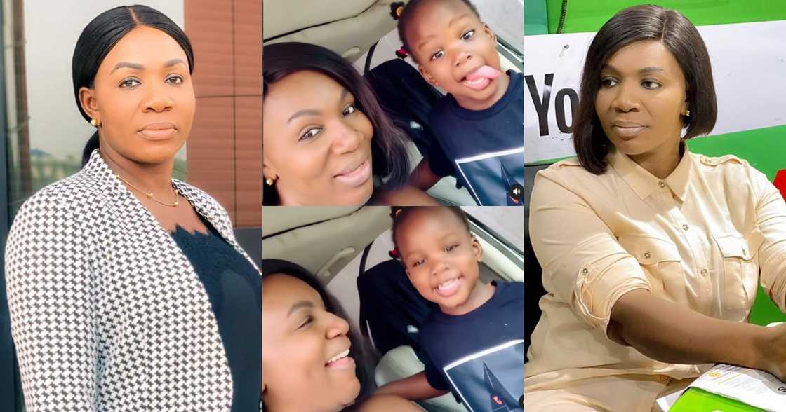 Akosua Ago Aboagye: Peace FM Presenter Warms Hearts With Video Of Her Cute Lookalike Daughter Akosua Ago Aboagye: Peace FM Presenter Warms Hearts With Video Of Her Cute Lookalike Daughter