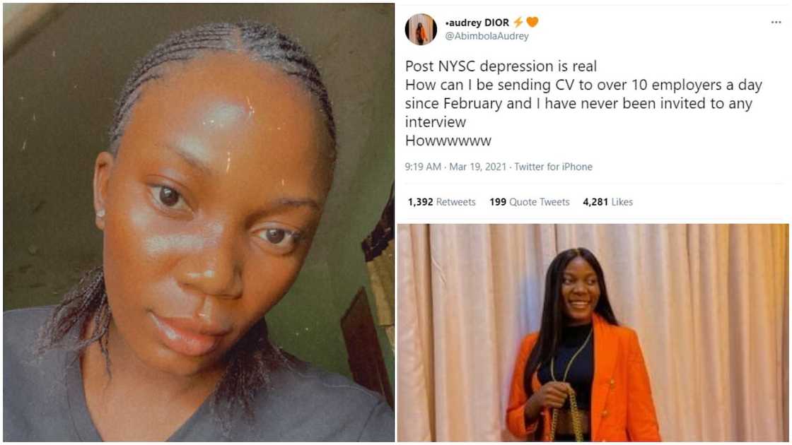 Lady sends 15 CVs out to Companies after NYSC, Says None of them Called her for Interview, Nigerians React Lady sends 15 CVs out to Companies after NYSC, Says None of them Called her for Interview, Nigerians React