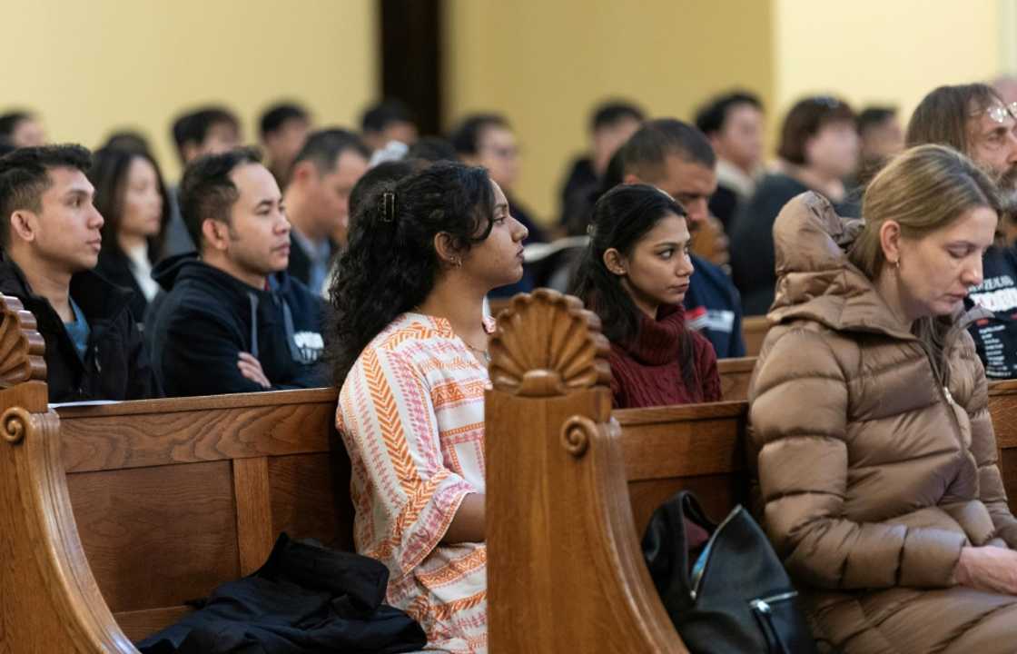 A church in Zagreb holds mass in English for the country's rising migrant community A church in Zagreb holds mass in English for the country's rising migrant community