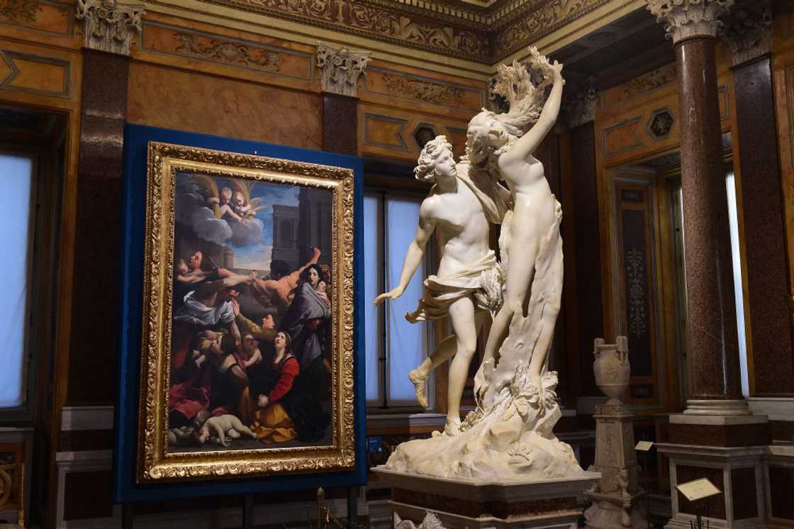 The Apollo and Daphne masterpiece on preview at Galleria Borghese Museum. The Apollo and Daphne masterpiece on preview at Galleria Borghese Museum.