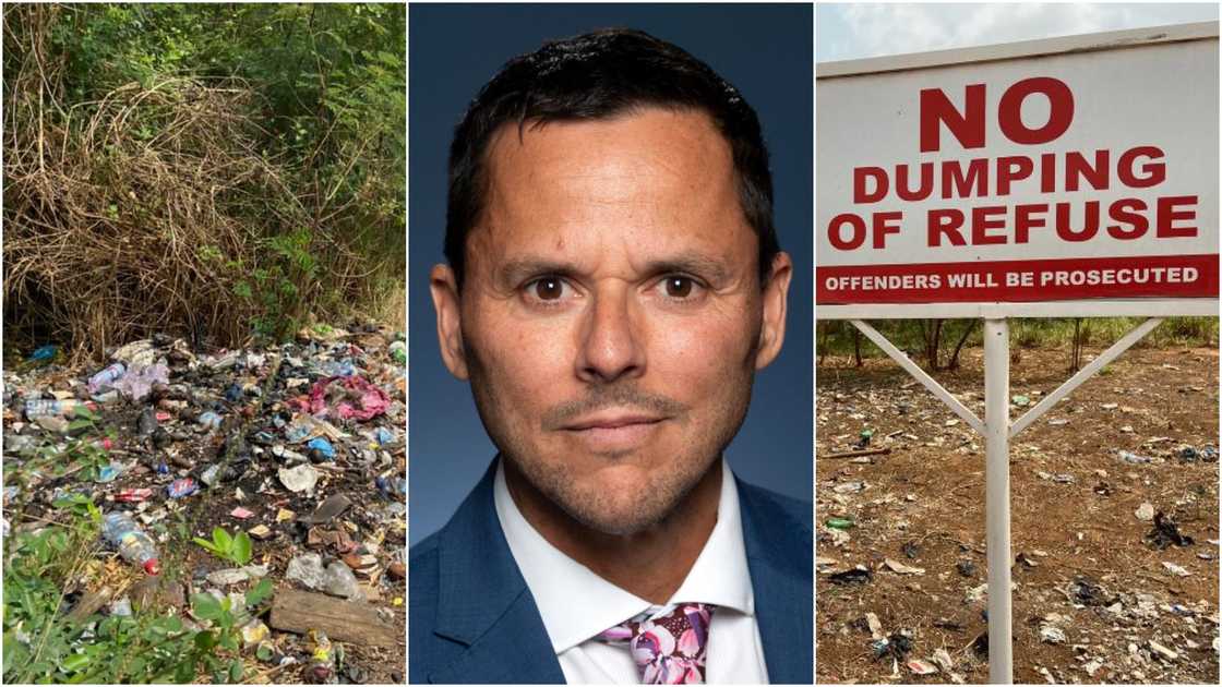 Austrialian High Commissioner worries over heap of rubbish at Legon bypass