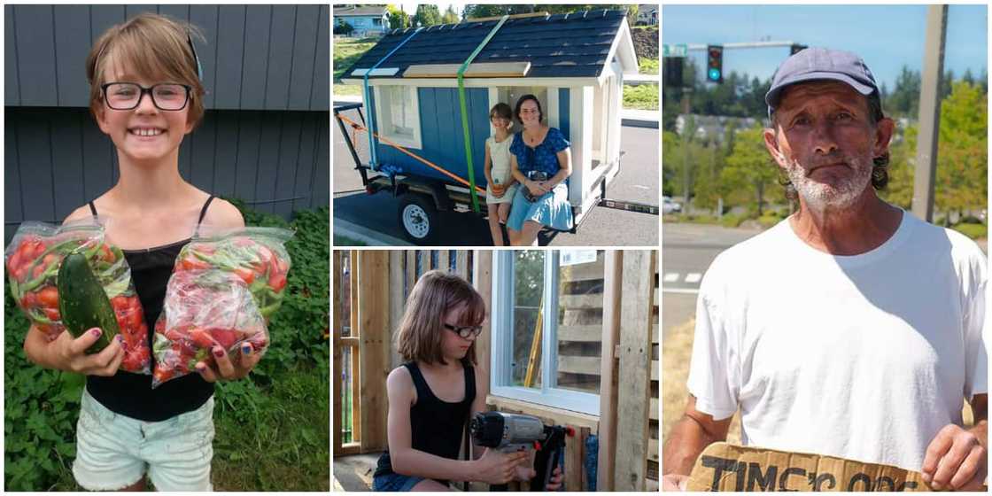 Young girl puts smile on poor people's faces in her community, builds them house Young girl puts smile on poor people's faces in her community, builds them house