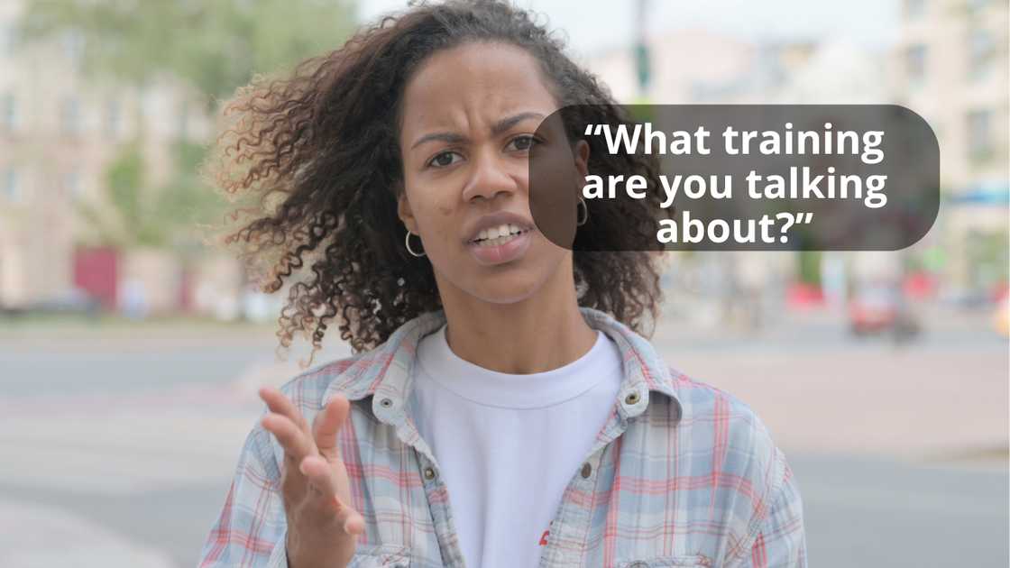 An angry young woman fighting outdoor An angry young woman fighting outdoor