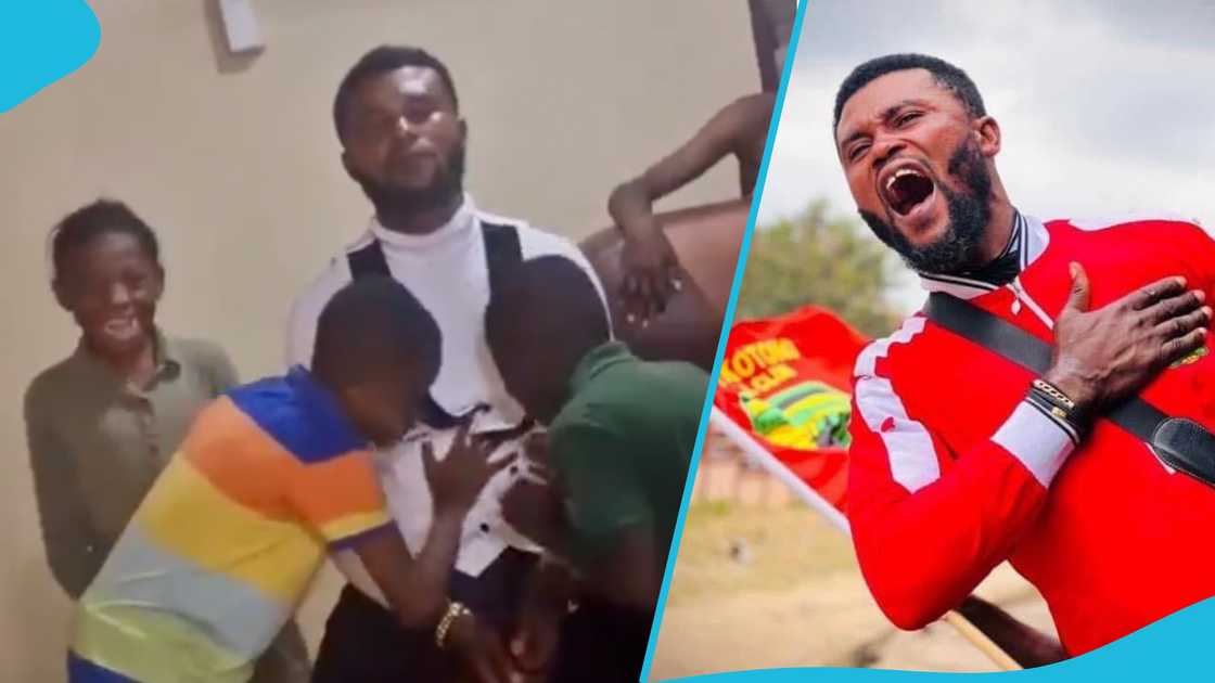 Dyed-in-the-wool Asante Kotoko fan Nana Pooley sharing quality time with his four children has resurfaced online. Dyed-in-the-wool Asante Kotoko fan Nana Pooley sharing quality time with his four children has resurfaced online.