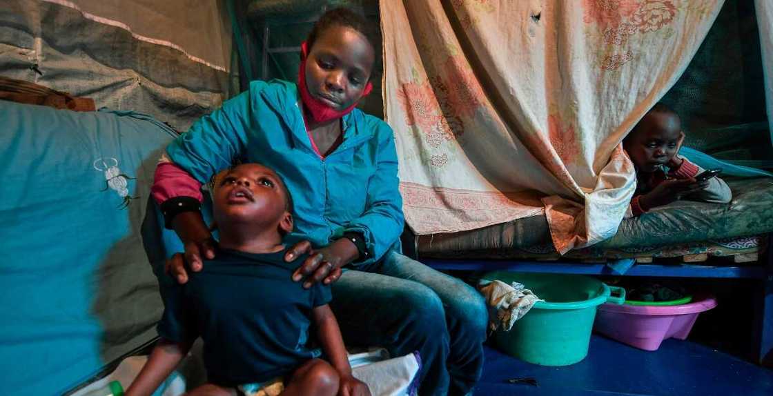 Child living with cerebral palsy Child living with cerebral palsy