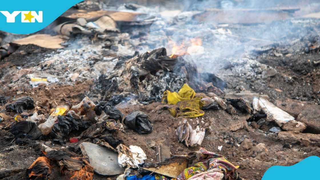 Fire, Suame post office market, Ghana National Fire Service, Market fire, Fire Outbreak