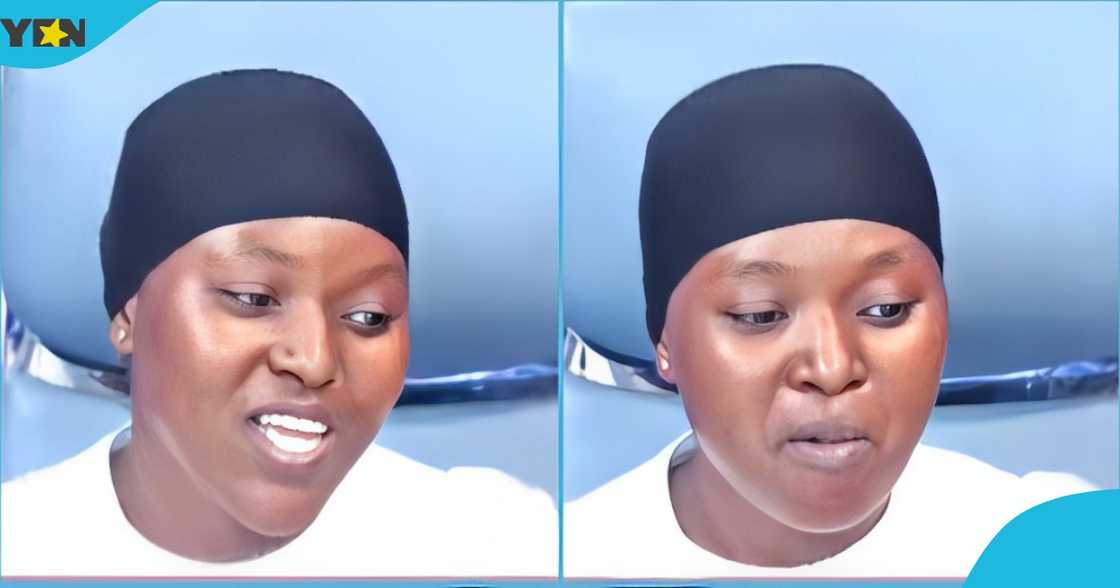 Photo of a young lady speaking on Oyerepa Afutuo on Oyerepa TV.