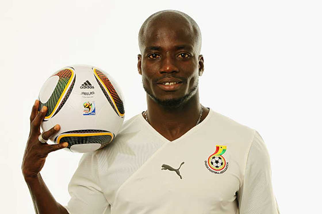 Stephen Appiah #10 of Ghana poses during the official Fifa World Cup 2010 portrait session on June 8, 2010 in Johannesburg, South Africa. (Photo by Jamie Squire - FIFA/FIFA via Getty Images) Stephen Appiah #10 of Ghana poses during the official Fifa World Cup 2010 portrait session on June 8, 2010 in Johannesburg, South Africa. (Photo by Jamie Squire - FIFA/FIFA via Getty Images)