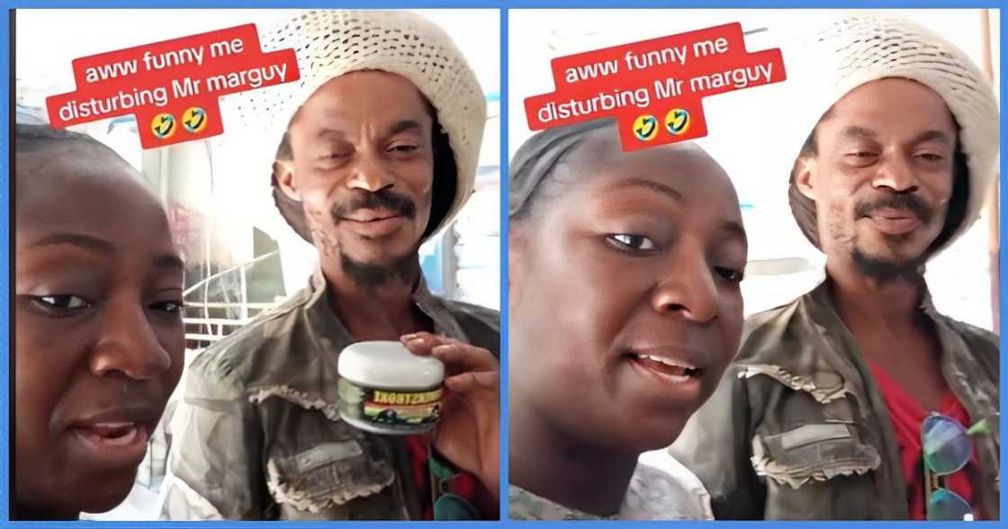Brilliant Ghanaian Rasta Student Tyrone Marghuy's Father Spotted Selling Hair Cream