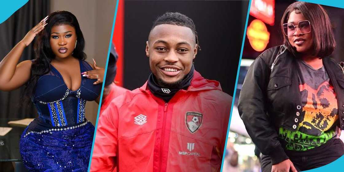 Sista Afia and footballer Antoine Semenyo Sista Afia and footballer Antoine Semenyo