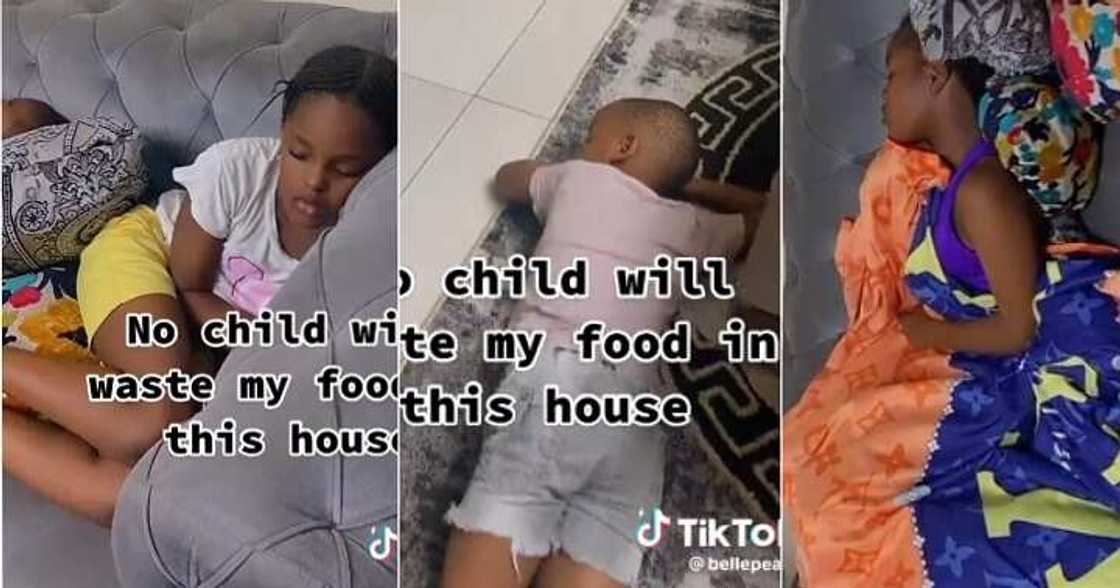 Nigerian mum gives her children multivitamins to make them eat food Nigerian mum gives her children multivitamins to make them eat food