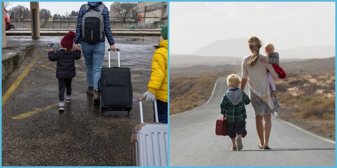 Ghanaian woman flees with children to Germany without informing husband. Ghanaian woman flees with children to Germany without informing husband.