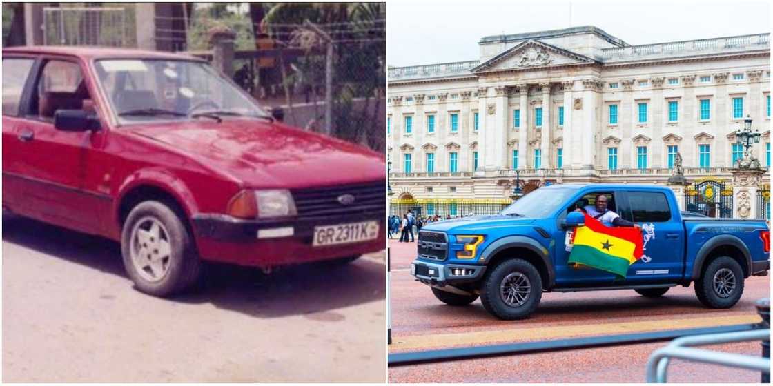 Kwadwo Saka's first car he used for a road trip and the Ford Raptor Kwadwo Saka's first car he used for a road trip and the Ford Raptor