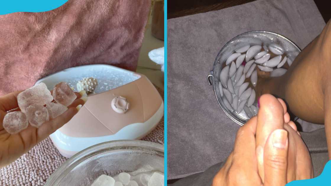 Ice pedicure Ice pedicure