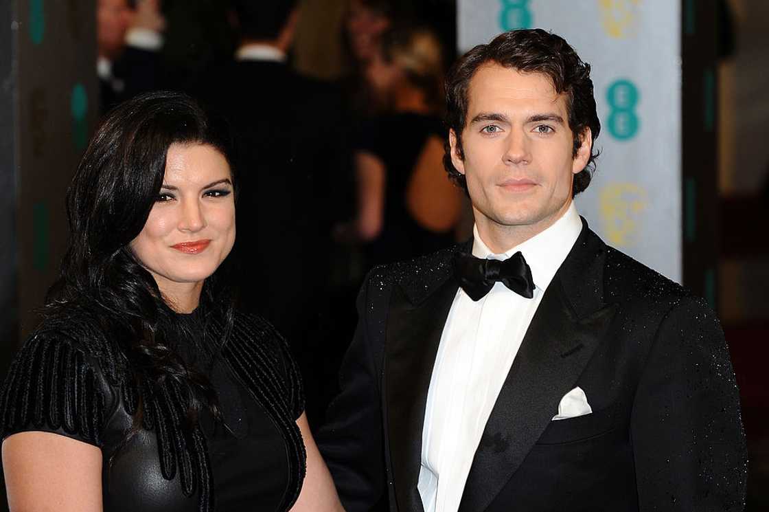 Henry Cavill and Gina Carano attend the EE British Academy Film Awards Henry Cavill and Gina Carano attend the EE British Academy Film Awards