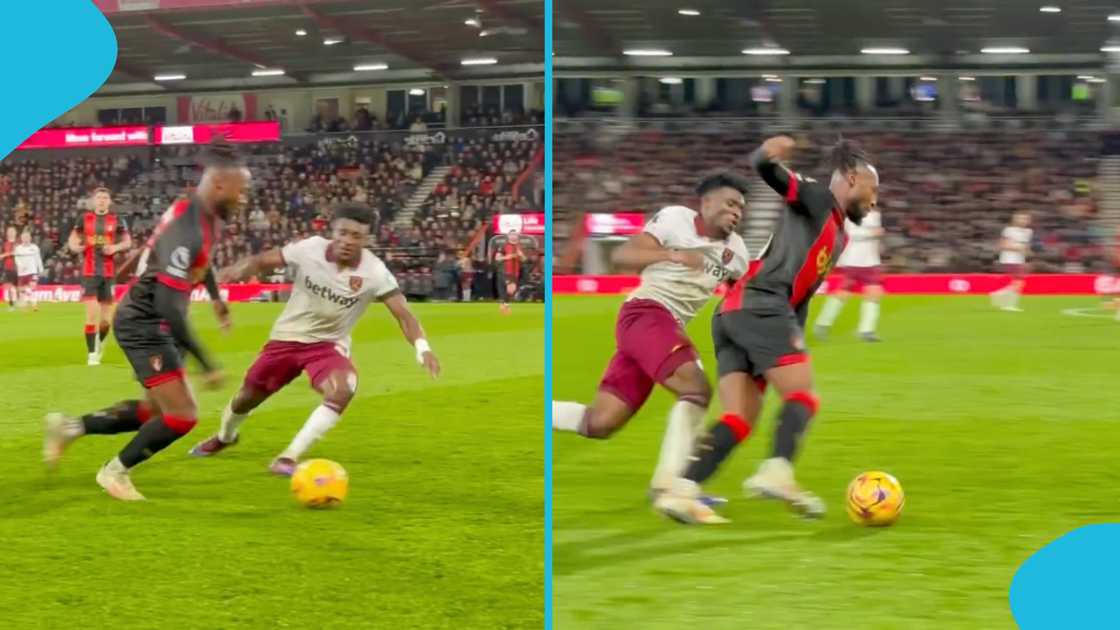 Antoine Semenyo's Bournemouth shared the spoils with Mohammed Kudus' West Ham when the two sides met in the Premier League. Antoine Semenyo's Bournemouth shared the spoils with Mohammed Kudus' West Ham when the two sides met in the Premier League.