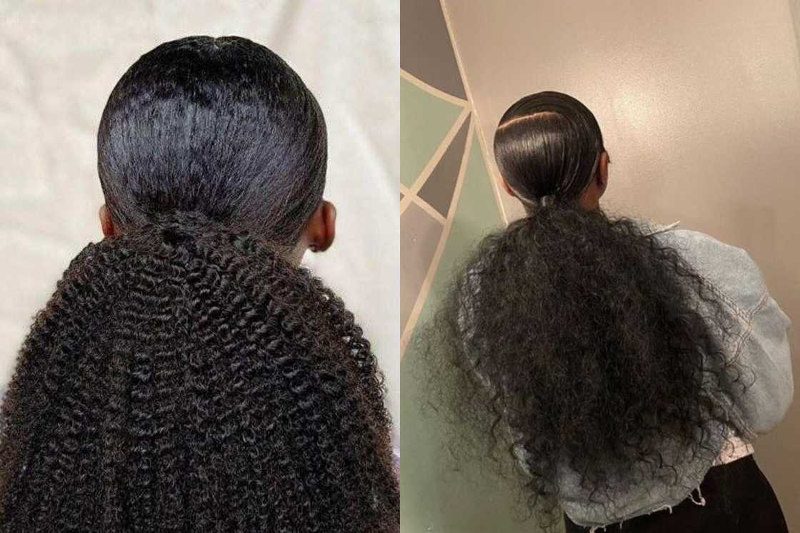 Packing gel hairstyle with attachment Packing gel hairstyle with attachment