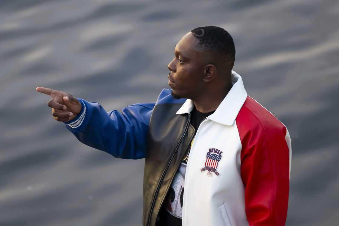 Dizzee Rascal in Penarth Marina on 1 September 2023 in Penarth, Wales. Dizzee Rascal in Penarth Marina on 1 September 2023 in Penarth, Wales.