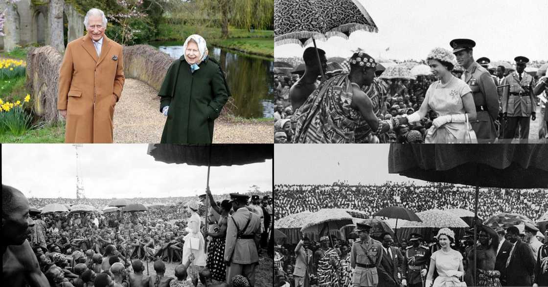 Prince Phillip: Photos Of When Queen Elizabeth's Late Husband Visited The Asantehene In 1961