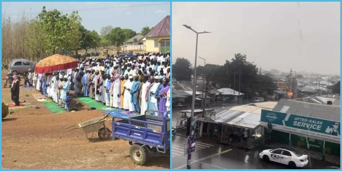 Upper West region records rainfall after two weeks of drought following an Islamic prayer