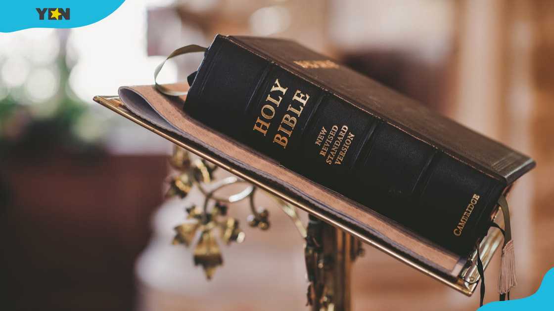 Holy Bible on the stand Holy Bible on the stand