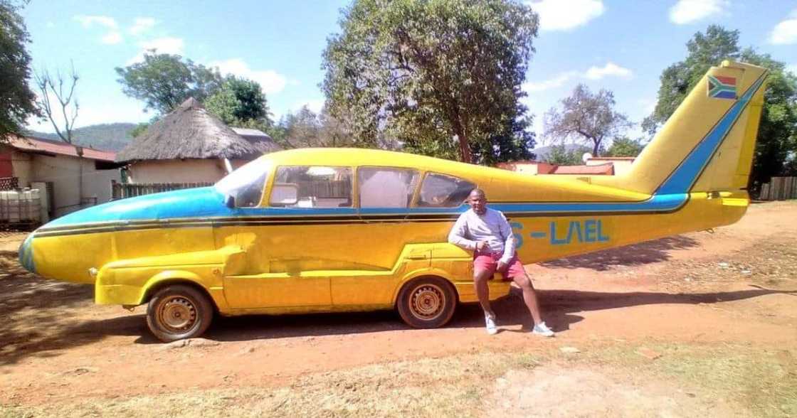 Malawian man in SA builds airplane car