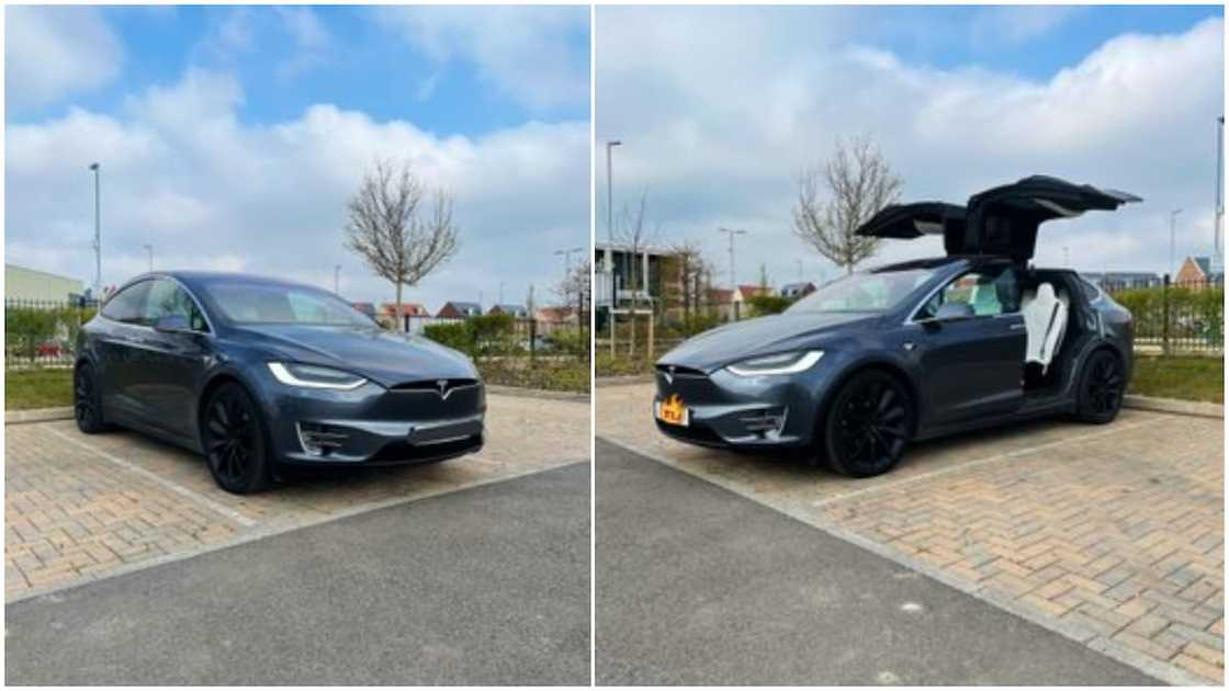 Young man Buys Tesla Electric Car, Says Trading Bitcoin Gave him the Money, many React Young man Buys Tesla Electric Car, Says Trading Bitcoin Gave him the Money, many React