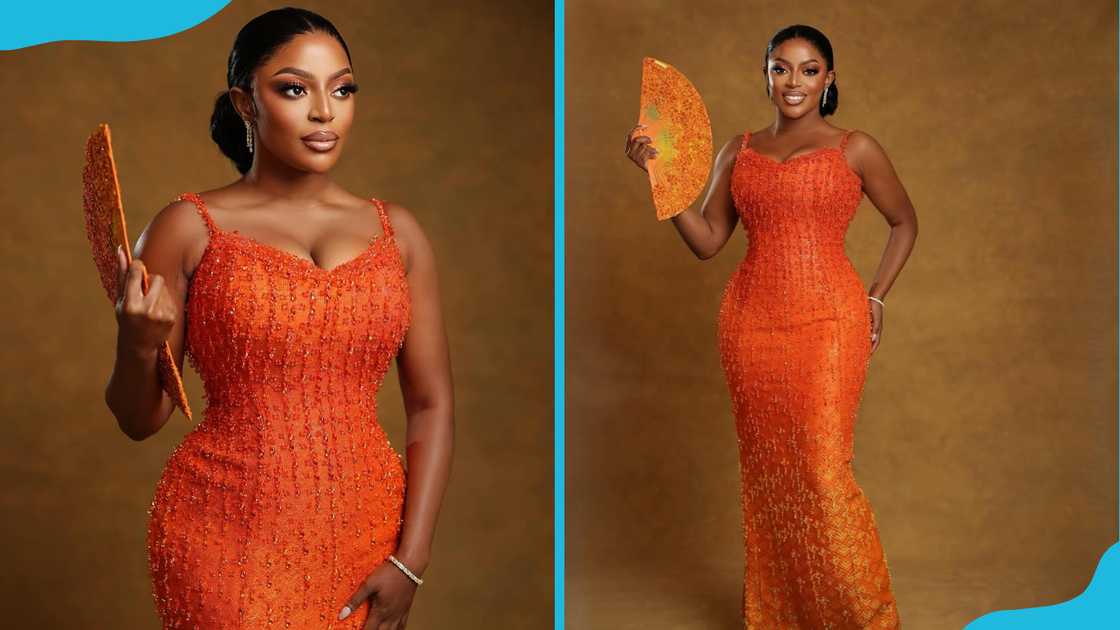 Simple spaghetti strap Kenbre gown with fully beaded details Simple spaghetti strap Kenbre gown with fully beaded details