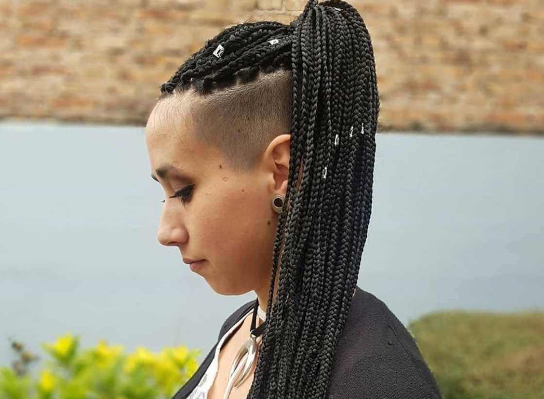 Ghana braids ponytail styles Ghana braids ponytail styles