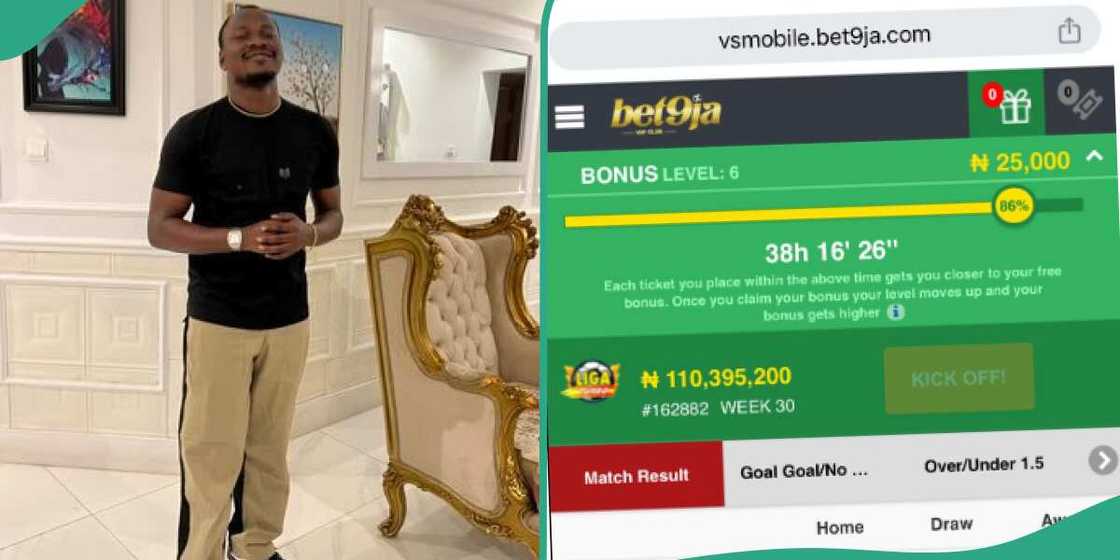 Bet9ja congratulates man for winning N110 million. Bet9ja congratulates man for winning N110 million.
