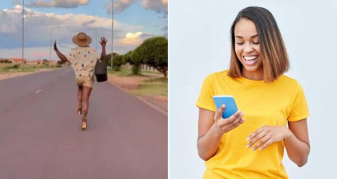 Video, Man, Running, High Heels, Mzansi Video, Man, Running, High Heels, Mzansi