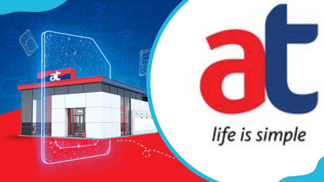 AirtelTigo logo and office model AirtelTigo logo and office model