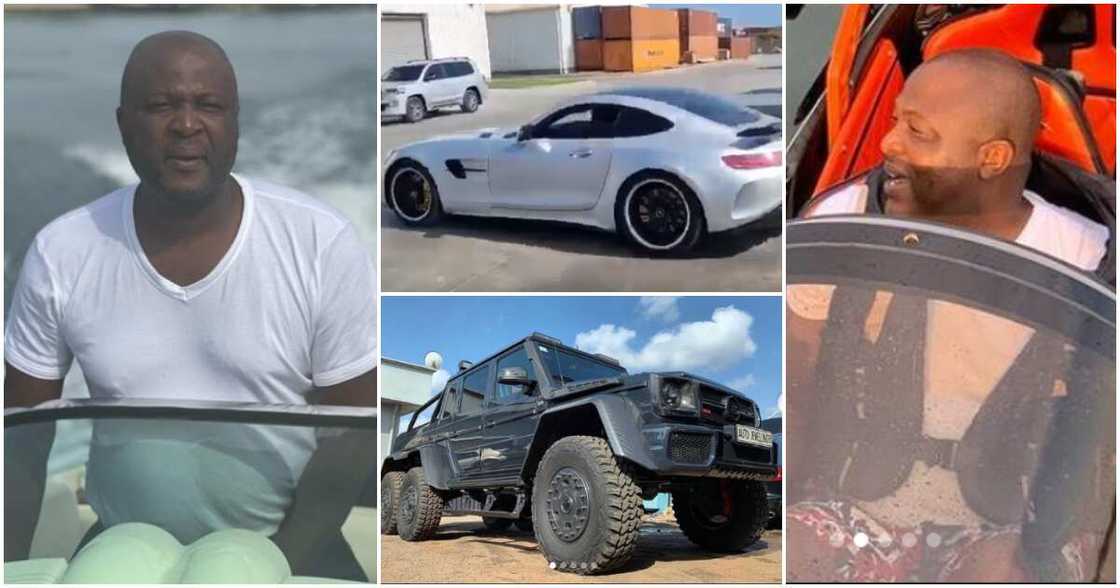 Ghanaian businessman Ibrahim Mahama and some luxury assets.