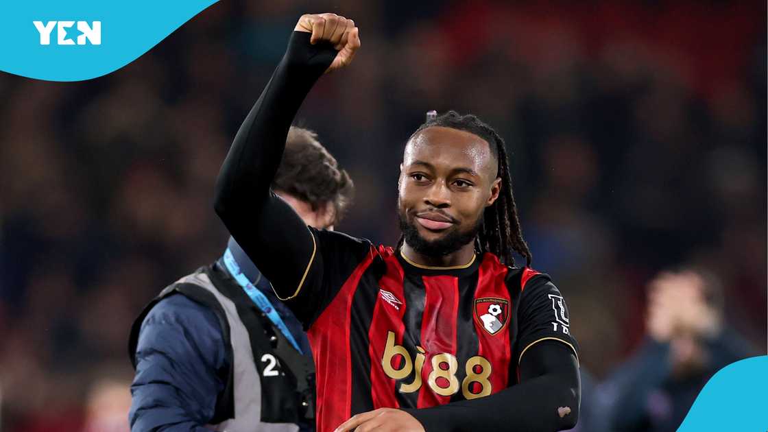 Antoine Semenyo, Bournemouth vs Tottenham, Semenyo last-minute goal, Premier League highlights, Man City transfer news, Ghanaian footballer, Vitality Stadium, Andoni Iraola, football match recap.