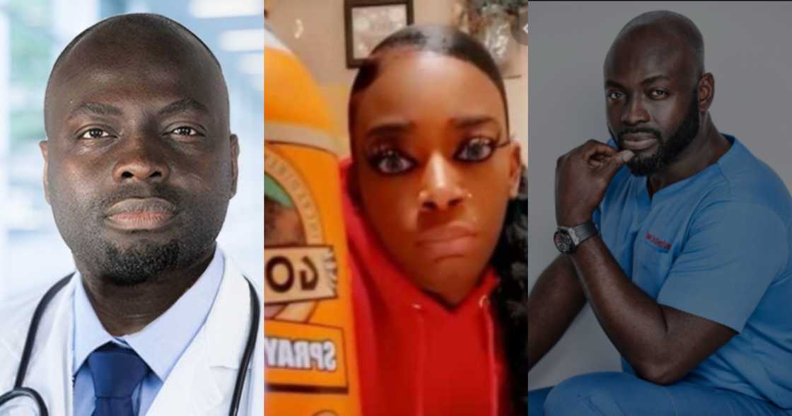 Dr Obeng: Ghanaian plastic surgeon offers to help Black woman who used permanent glue in hair Dr Obeng: Ghanaian plastic surgeon offers to help Black woman who used permanent glue in hair