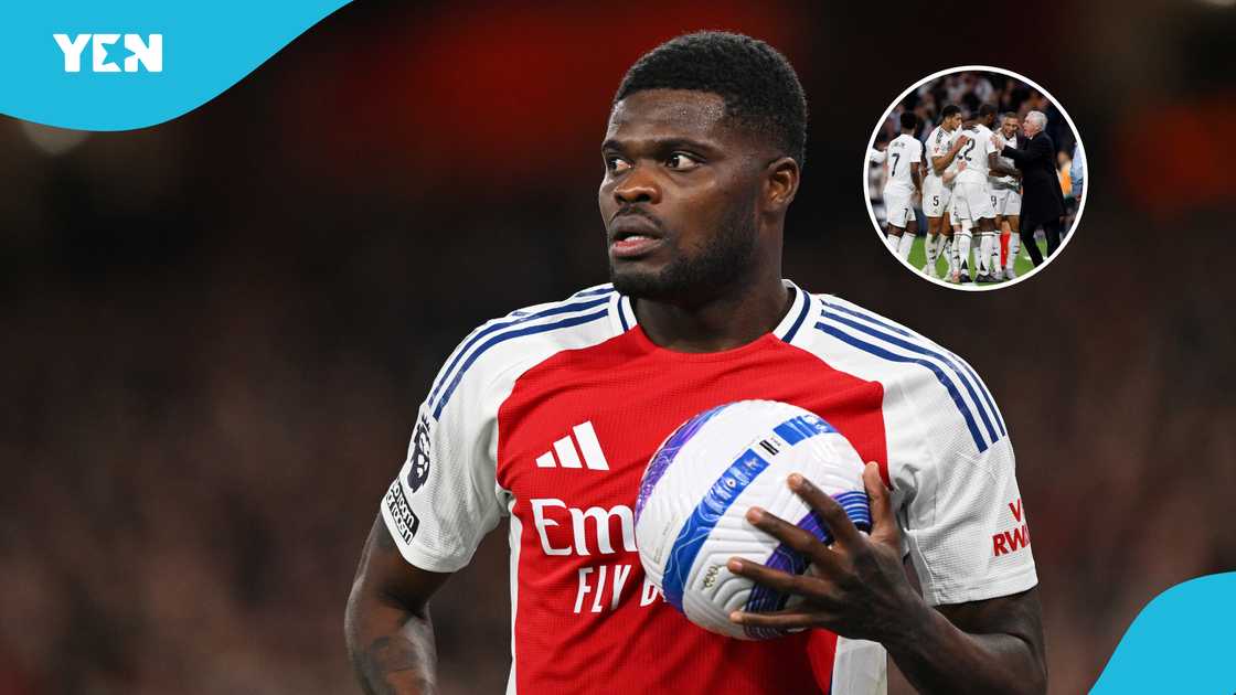 Thomas Partey of Arsenal gears up for his 14th match against Real Madrid in the Arsenal vs Real Madrid UCL quarter-final clash on Tuesday, April 8, 2025 Thomas Partey of Arsenal gears up for his 14th match against Real Madrid in the Arsenal vs Real Madrid UCL quarter-final clash on Tuesday, April 8, 2025