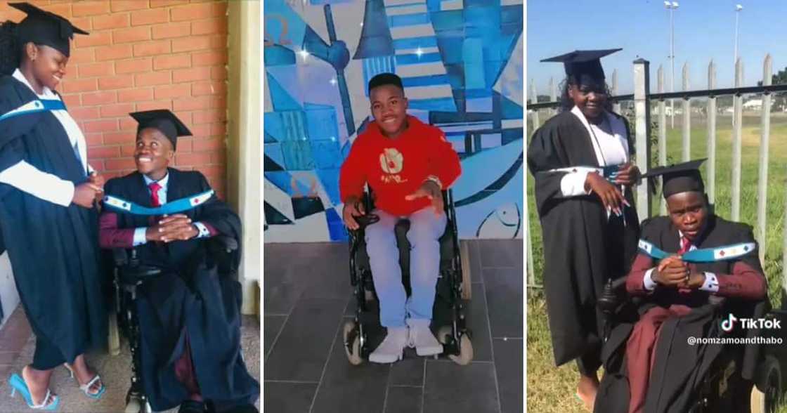 TikTok user @nomzamoandthabo shared a video showing the heartwarming moment