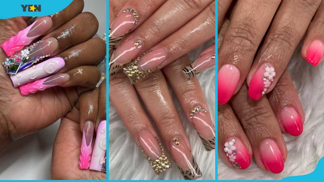 Rhinestone nail designs Rhinestone nail designs